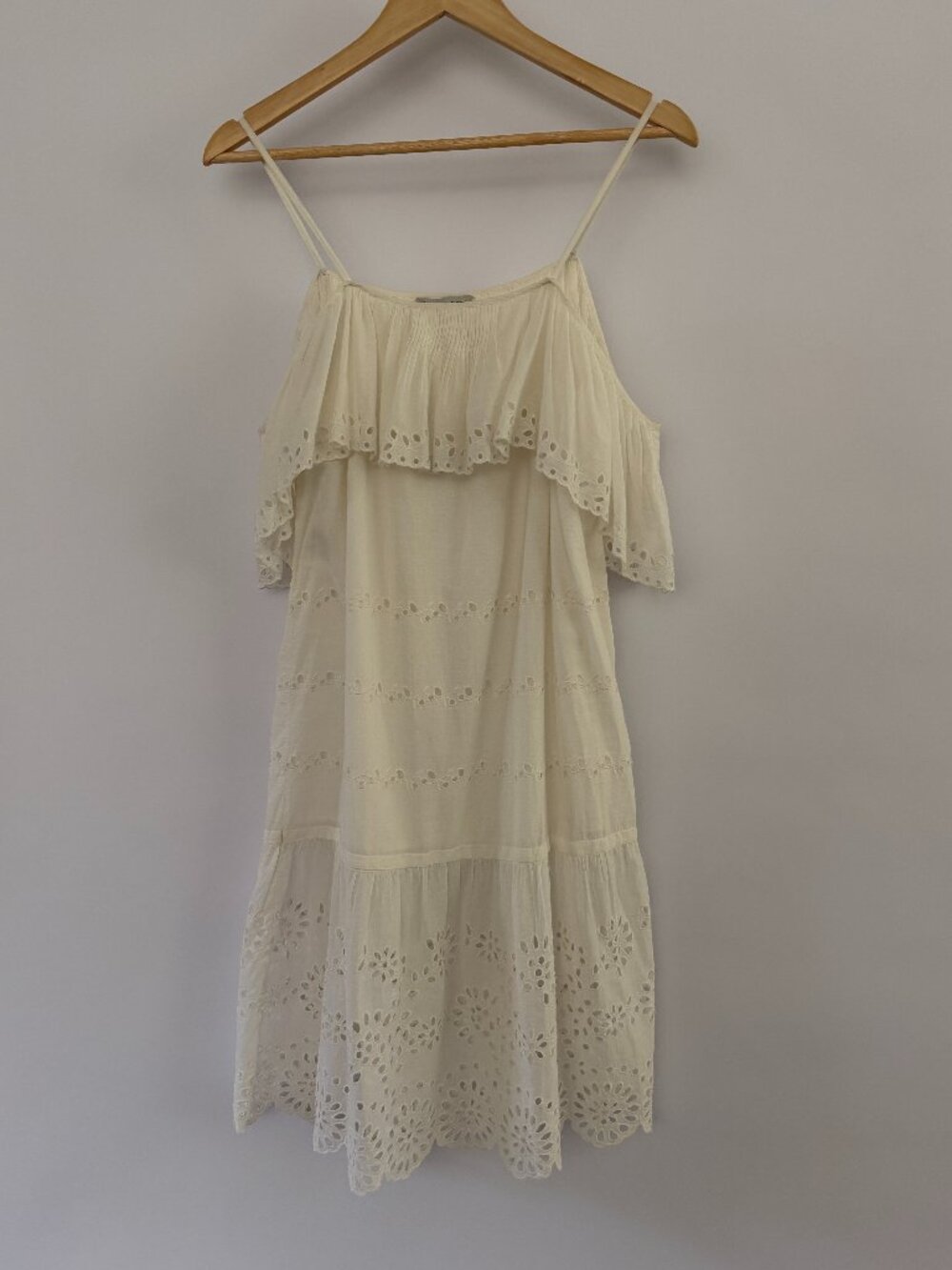 St Roche White Eyelet Prairie Midi Dress Coquette (No Tag / Est S)